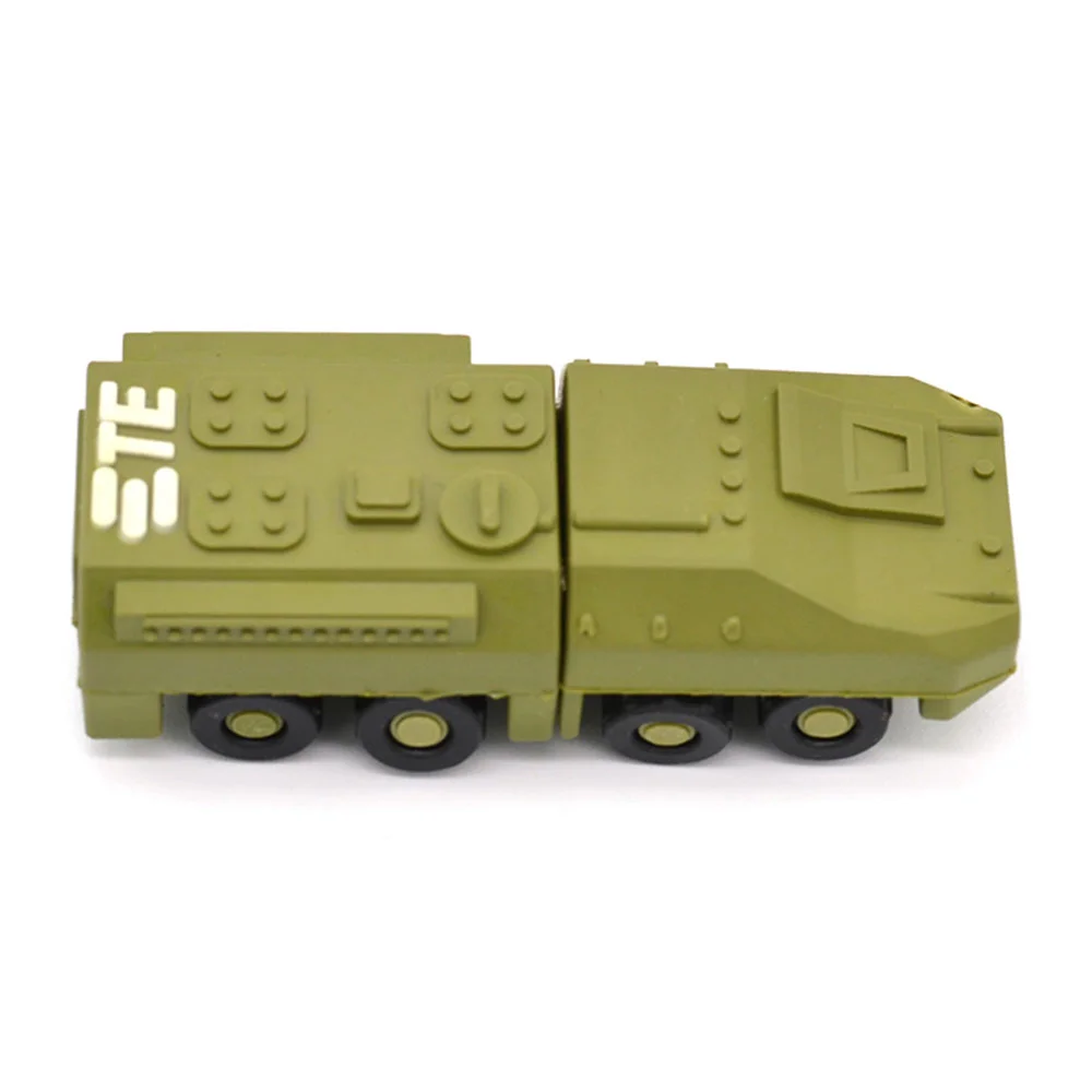 Флешка Резиновая Бронетранспортер Armored Carrier Q339 Зеленый - фото 2