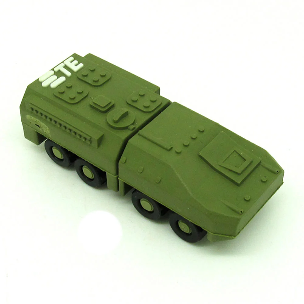 Флешка Резиновая Бронетранспортер Armored Carrier Q339 Зеленый - фото 5