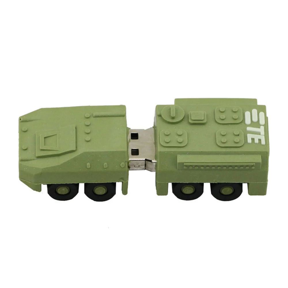 Флешка Резиновая Бронетранспортер Armored Carrier Q339 Зеленый - фото 9