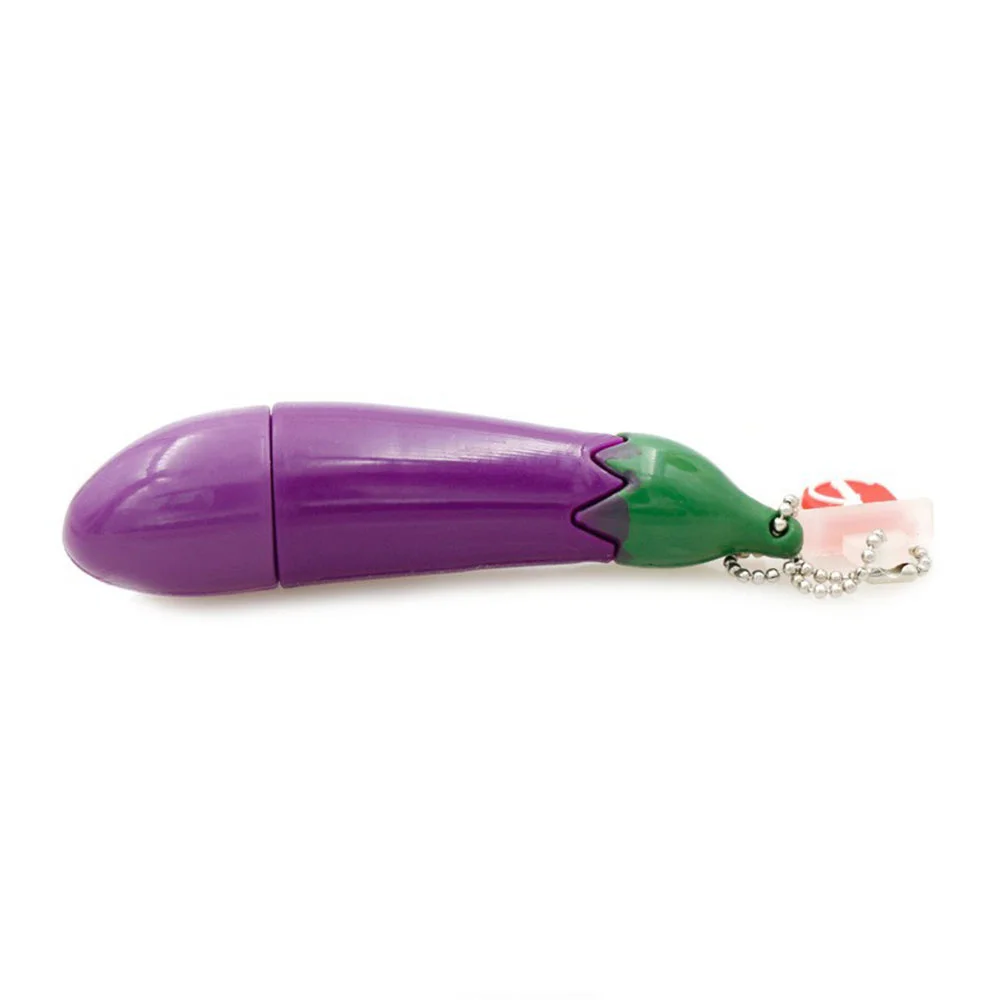 Флешка Резиновая Баклажан Eggplant Q346 Фиолетовый - фото 5