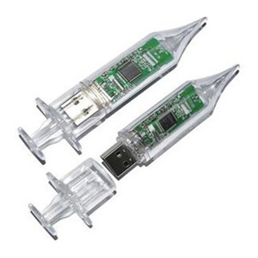 Флешка Пластиковая Шприц Syringes S349 Прозрачный - фото 2