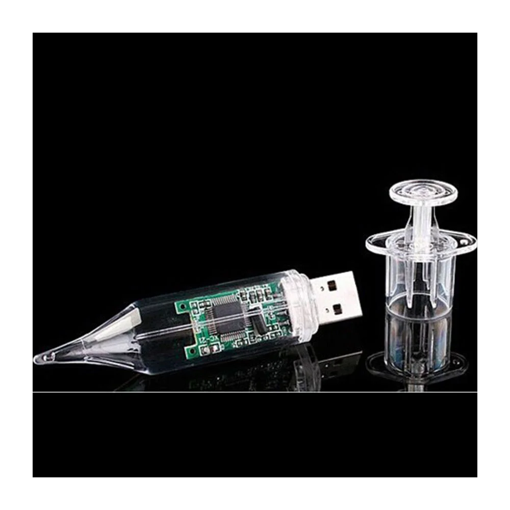 Флешка Пластиковая Шприц Syringes S349 Прозрачный - фото 8