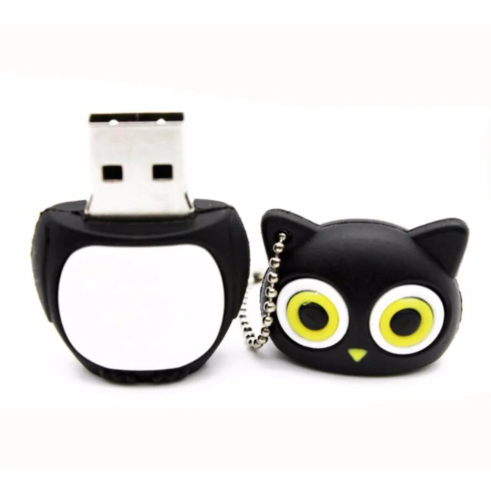 Флешка Резиновая Сова Owl Q353 Коричневый - фото 2