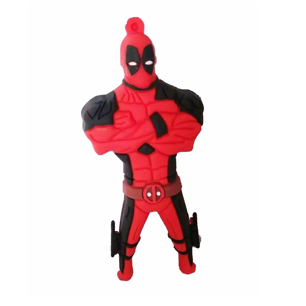 Флешка Резиновая Дэдпул Deadpool Q356 Красный - фото 2