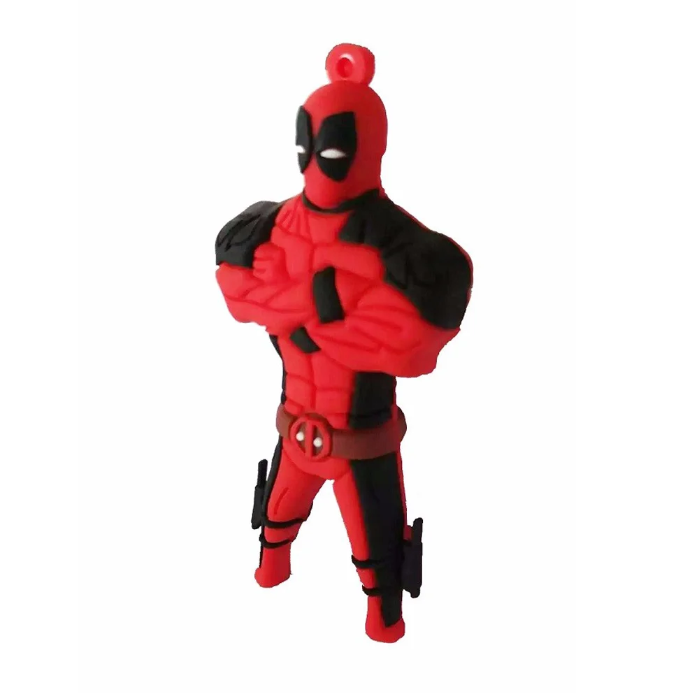 Флешка Резиновая Дэдпул Deadpool Q356 Красный - фото 3