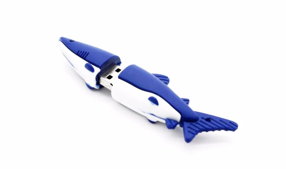 Флешка Резиновая Акула Shark Q358 Серый - фото 7