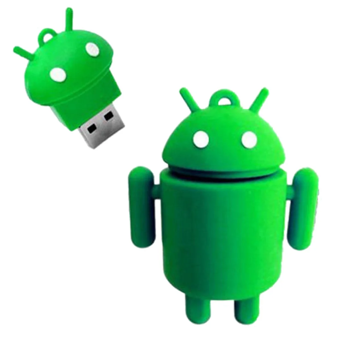 Флешка Резиновая Андроид Android Q361 Желтый - фото 10
