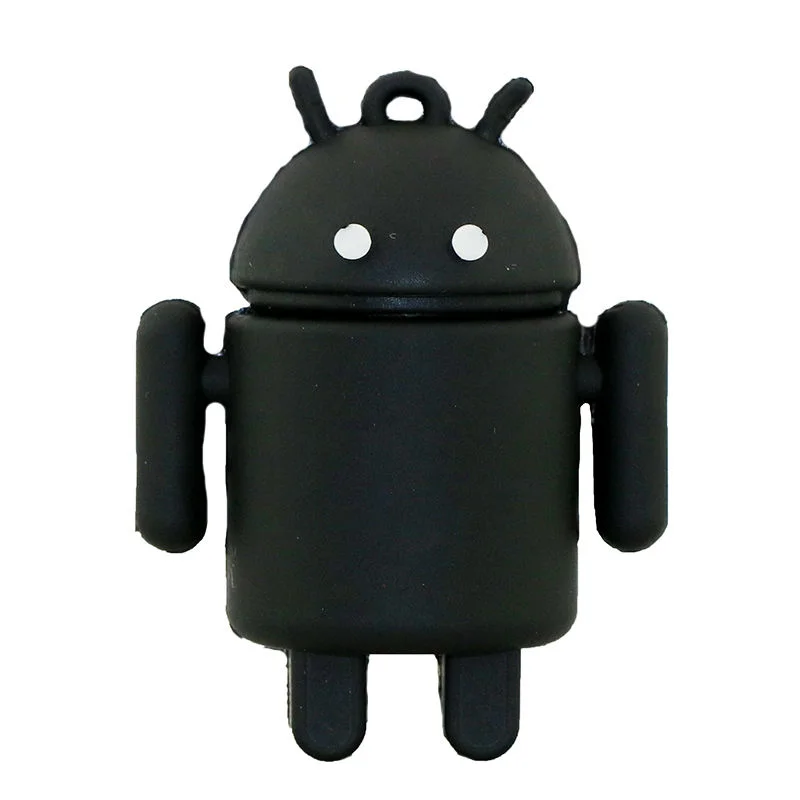 Флешка Резиновая Андроид Android Q361 Желтый - фото 2
