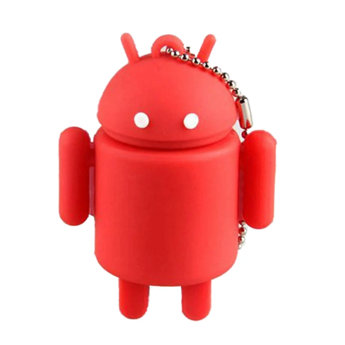 Флешка Резиновая Андроид Android Q361 Желтый - фото 4