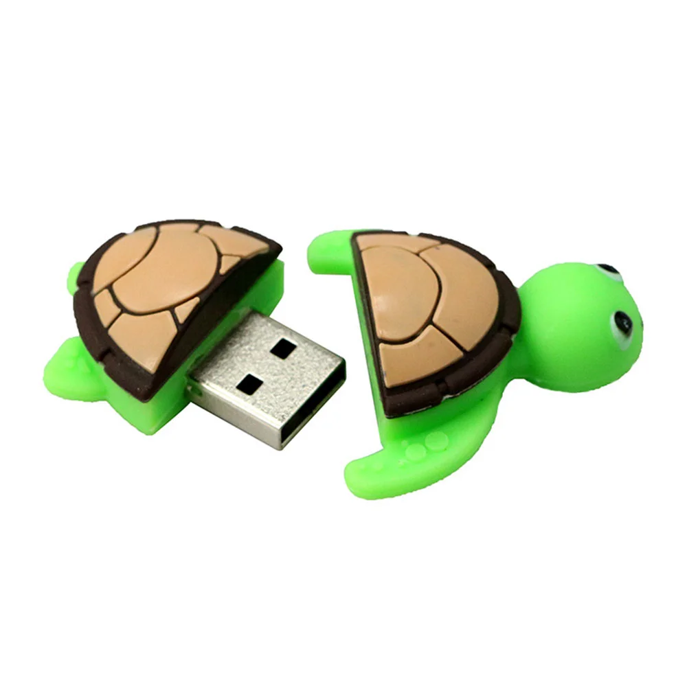 Флешка Резиновая Черепаха Turtle Q362 Бронзовый - фото 1