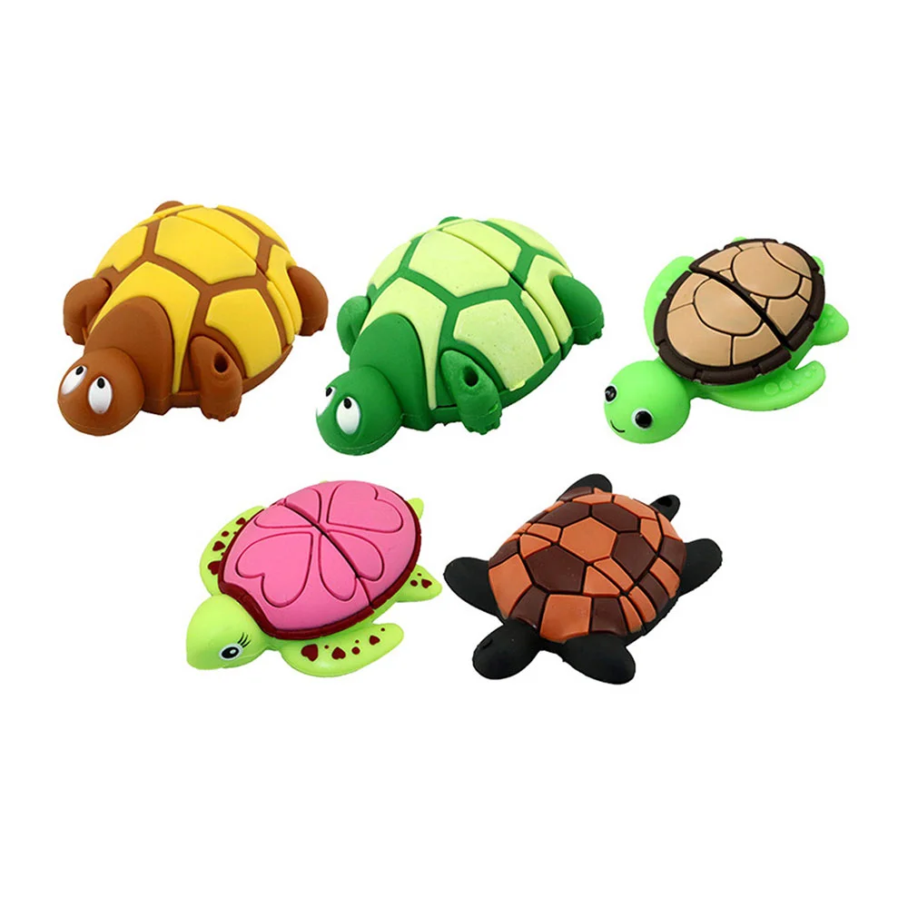 Флешка Резиновая Черепаха Turtle Q362 Бронзовый - фото 2