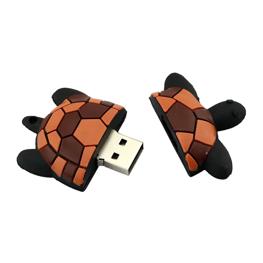 Флешка Резиновая Черепаха Turtle Q362 Бронзовый - фото 6