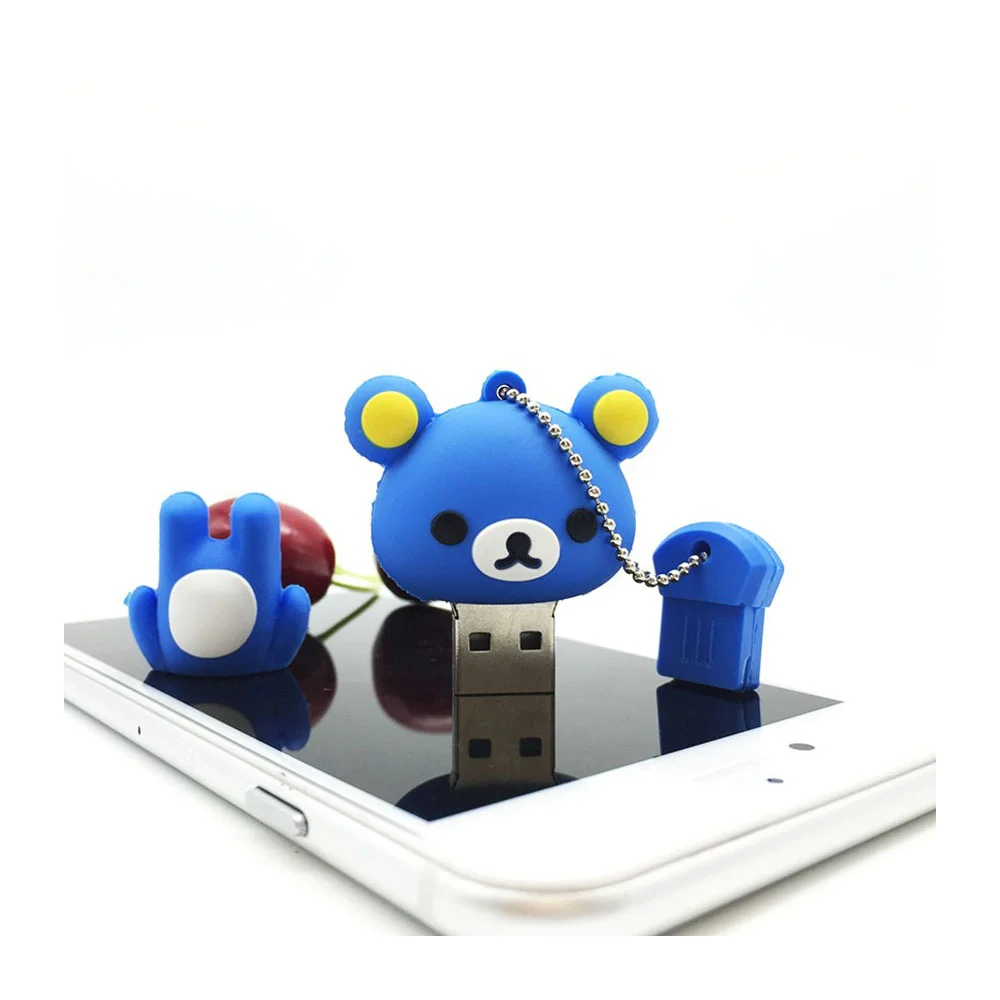 Флешка Резиновая Медведь Рилаккума Bear Rilakkuma Q364 Оранжевый - фото 7