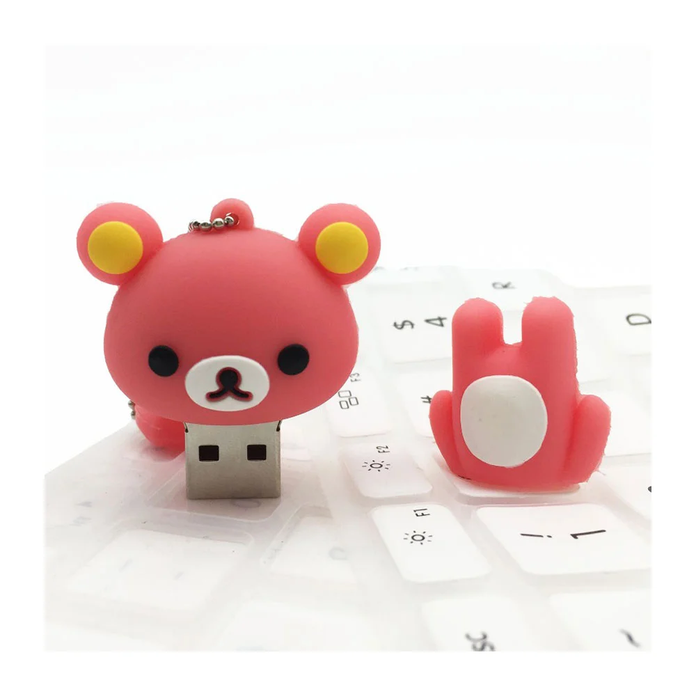 Флешка Резиновая Медведь Рилаккума Bear Rilakkuma Q364 Оранжевый - фото 9