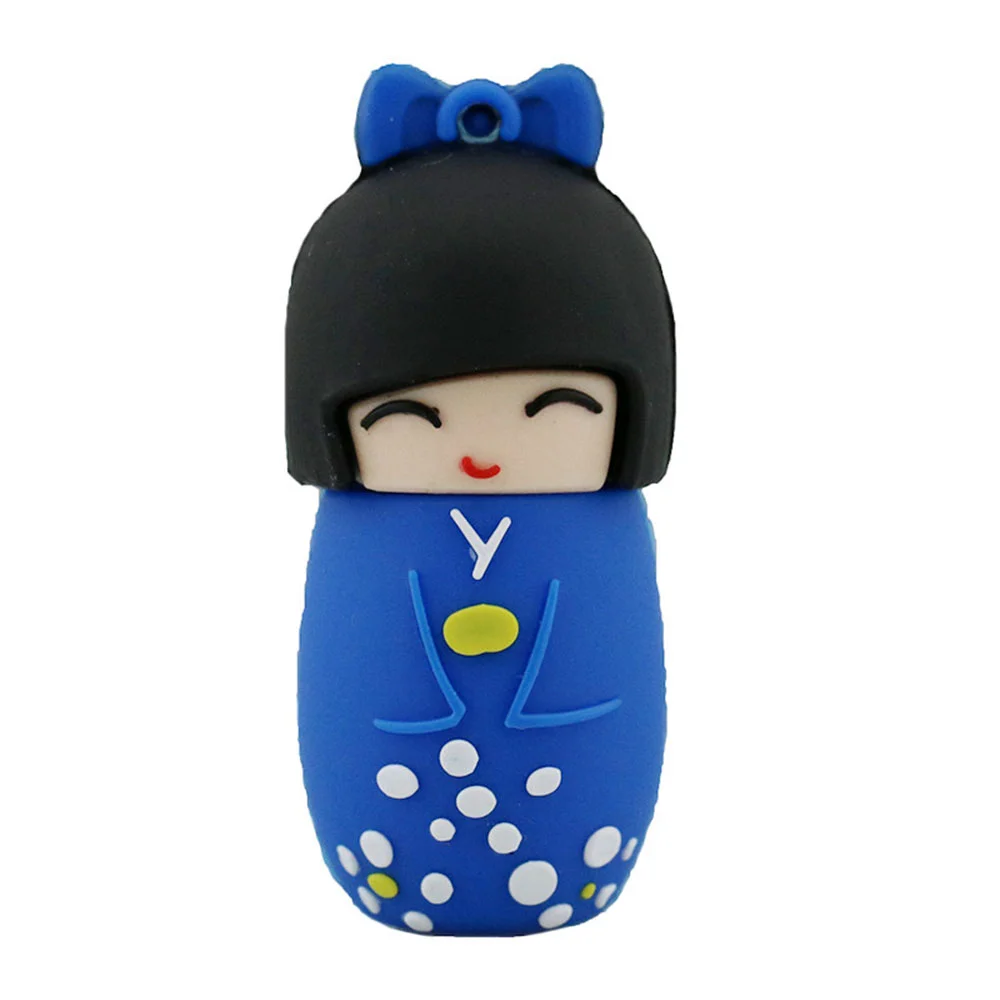 Флешка Резиновая Японская Кукла Japanese Doll Q365 Белый - фото 2