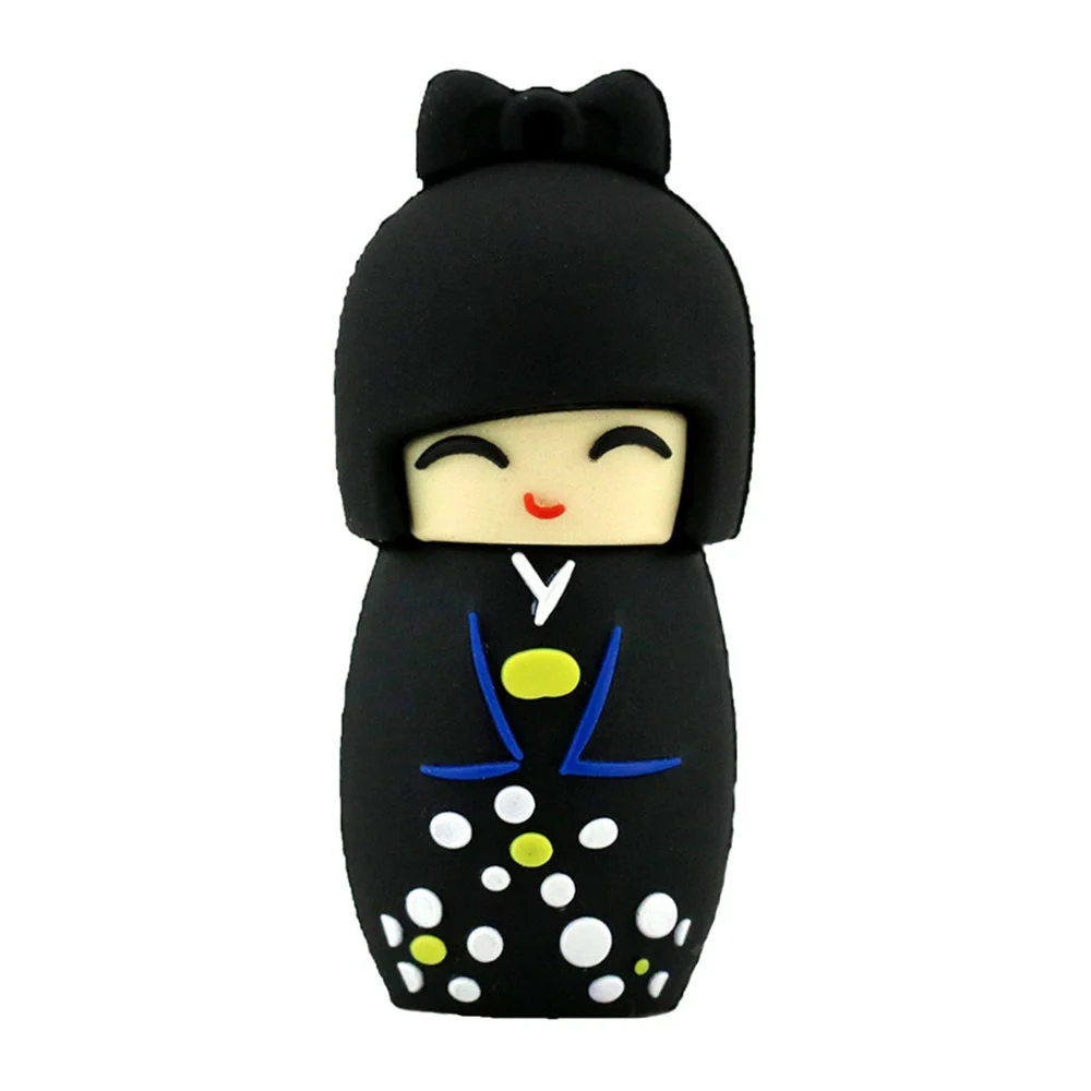 Флешка Резиновая Японская Кукла Japanese Doll Q365 Белый - фото 3