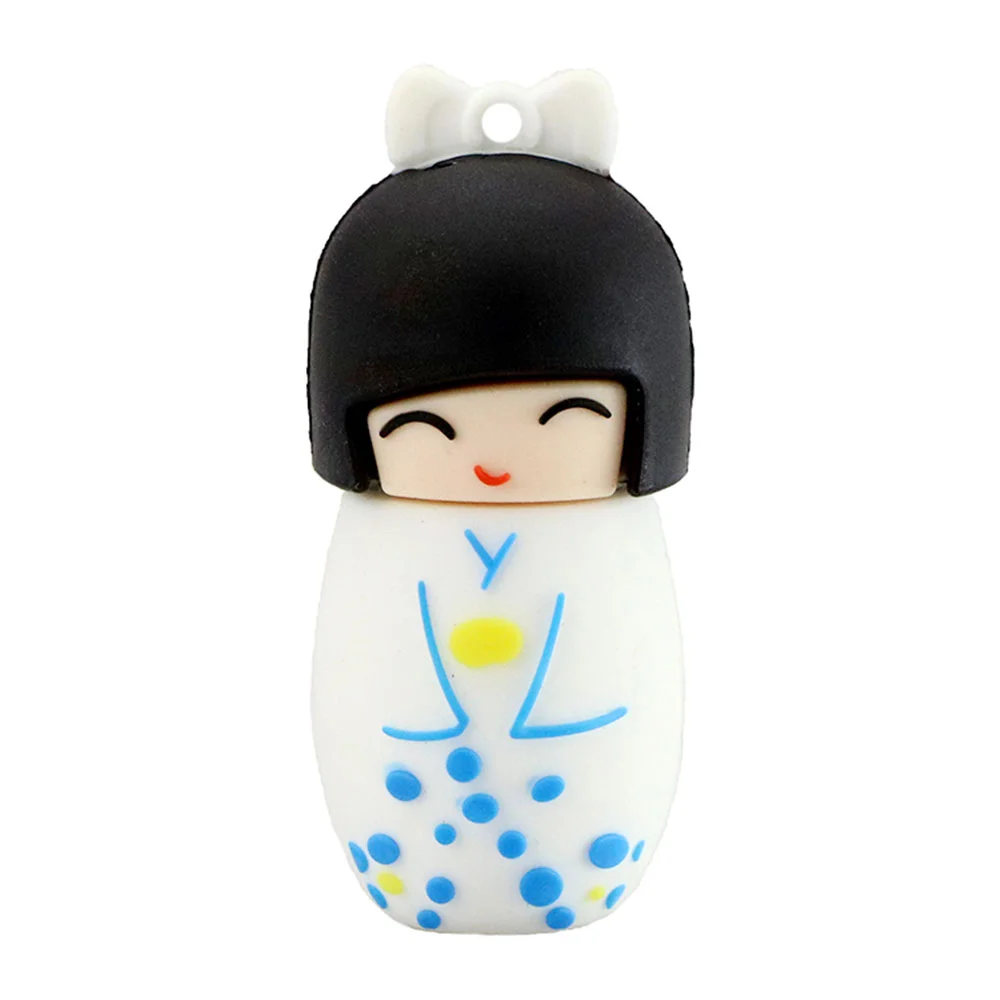 Флешка Резиновая Японская Кукла Japanese Doll Q365 Белый - фото 7