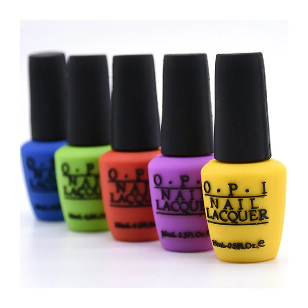 Флешка Резиновая Лак для Ногтей Nail Varnish Q370 Желтый - фото 5
