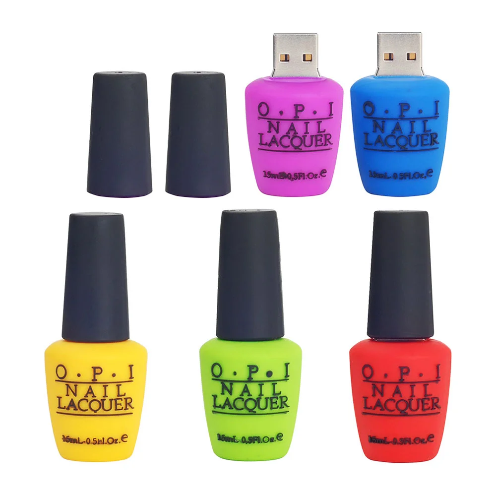 Флешка Резиновая Лак для Ногтей Nail Varnish Q370 Желтый - фото 9