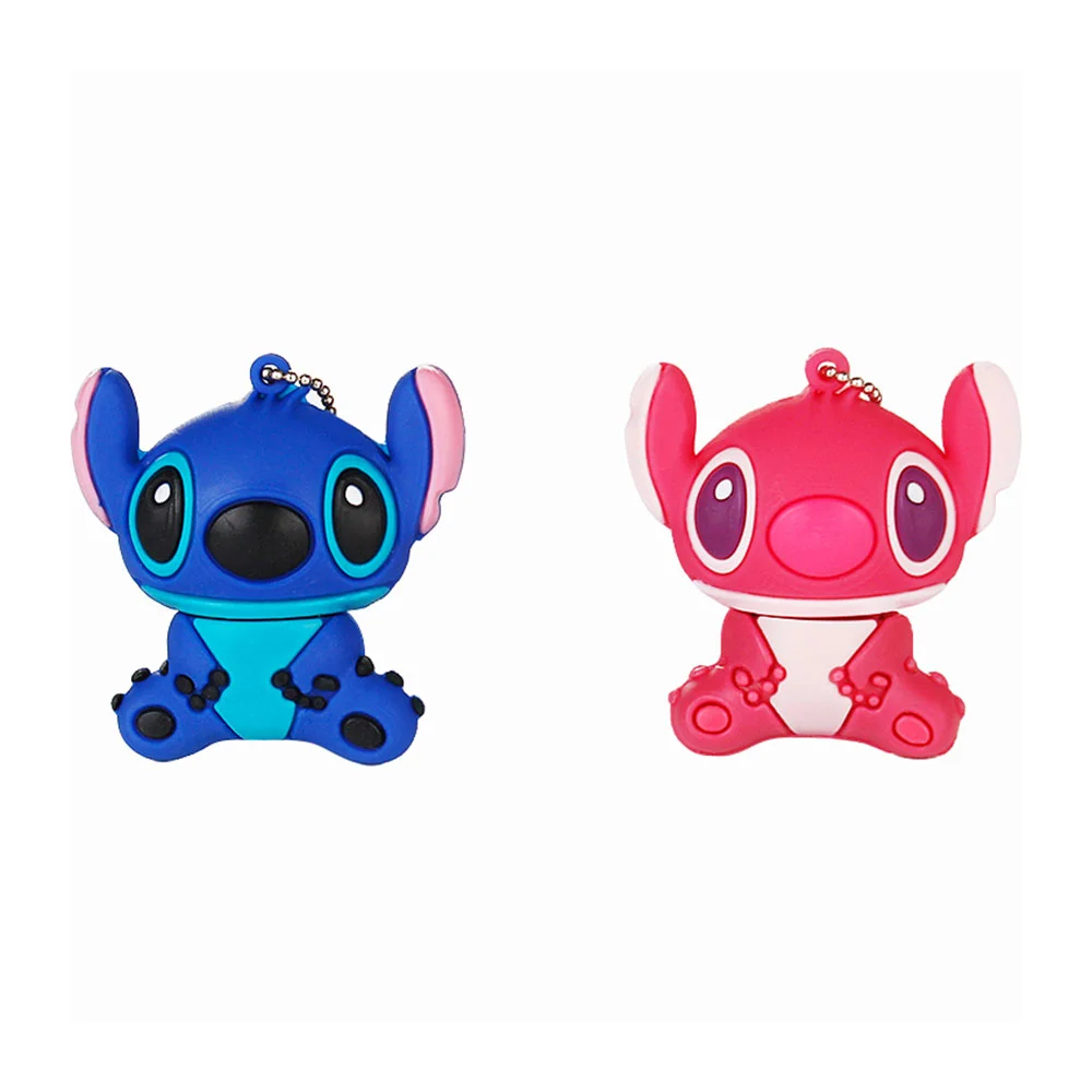 Флешка Резиновая Лило и Стич Lilo and Stitch Q371 Голубой - фото 2