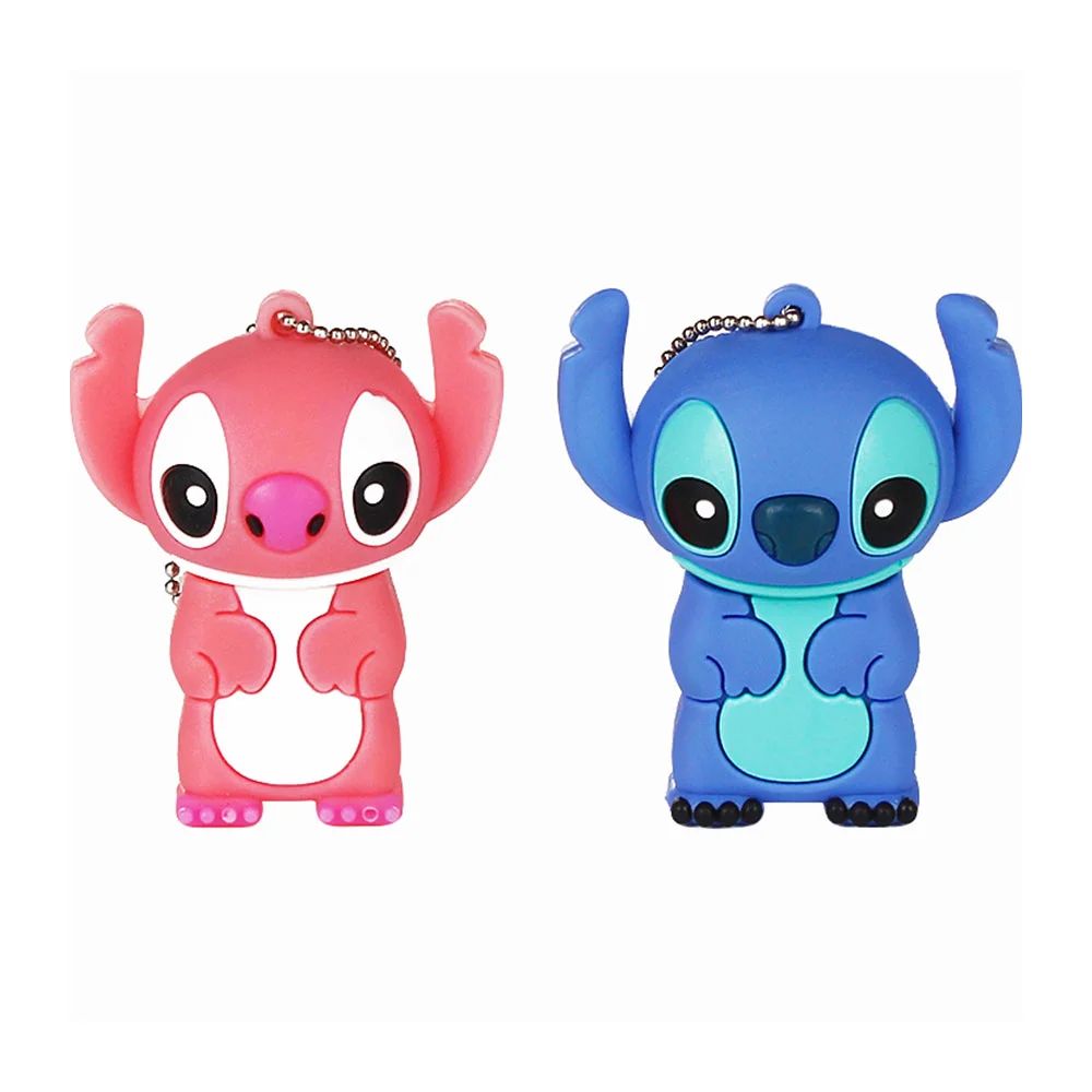 Флешка Резиновая Лило и Стич Lilo and Stitch Q371 Голубой - фото 6