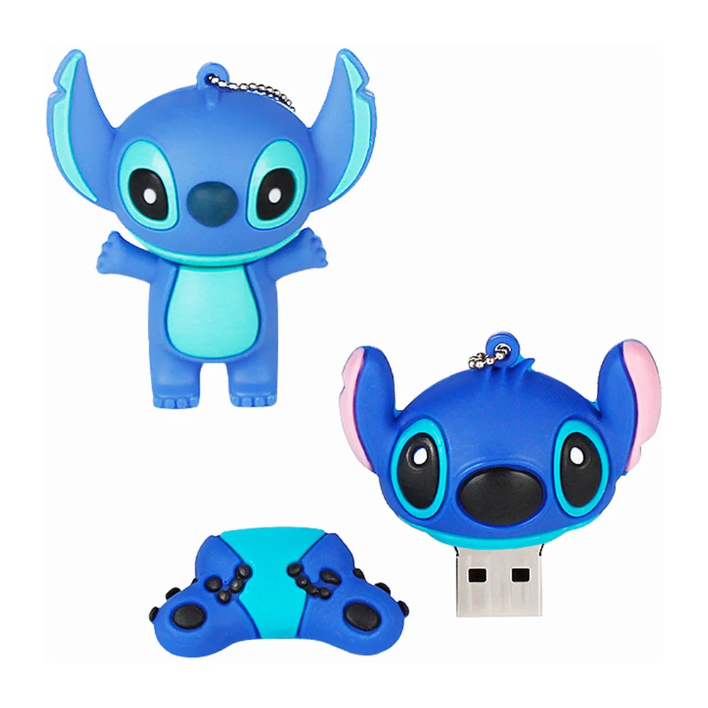 Флешка Резиновая Лило и Стич Lilo and Stitch Q371 Голубой - фото 7
