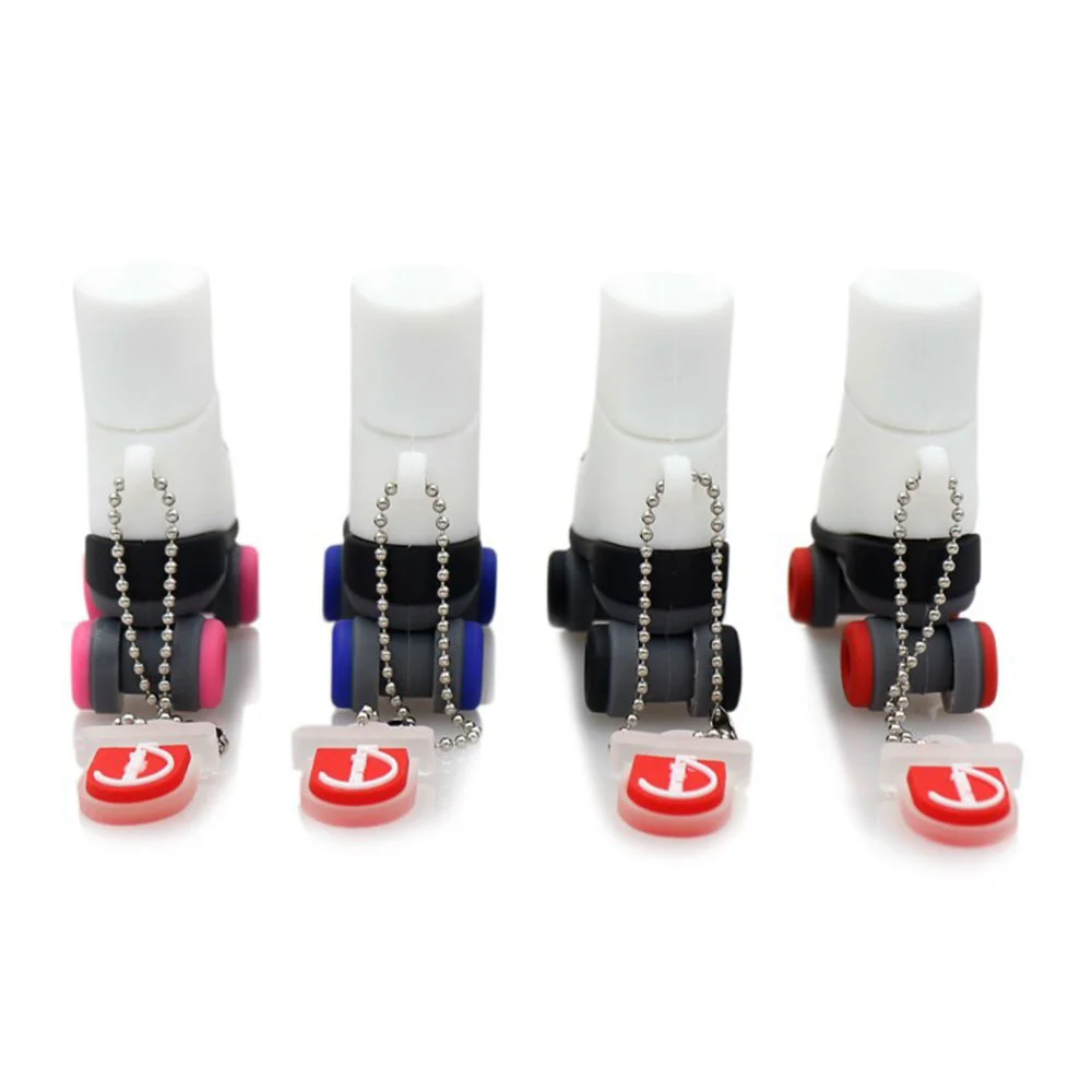 Флешка Резиновая Роликовые Коньки Roller Skates Q379 Белый - фото 9