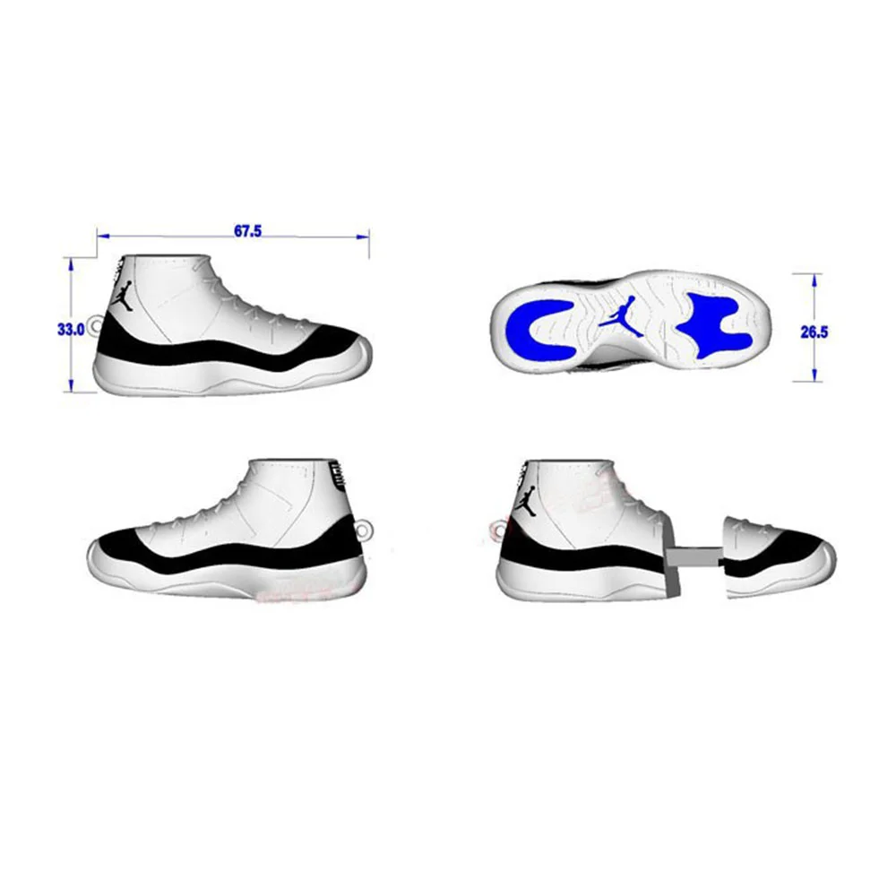 Флешка Резиновая Кроссовки Shoes Q380 Белый - фото 2