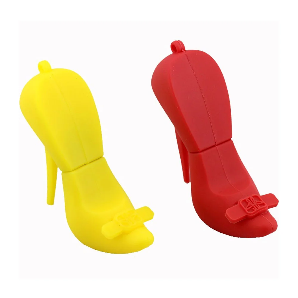 Флешка Резиновая Туфли Женские Womens Shoes Q381 Желтый - фото 4