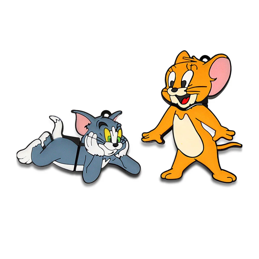 Флешка Резиновая Том и Джерри Tom and Jerry Q384 Оранжевый - фото 2
