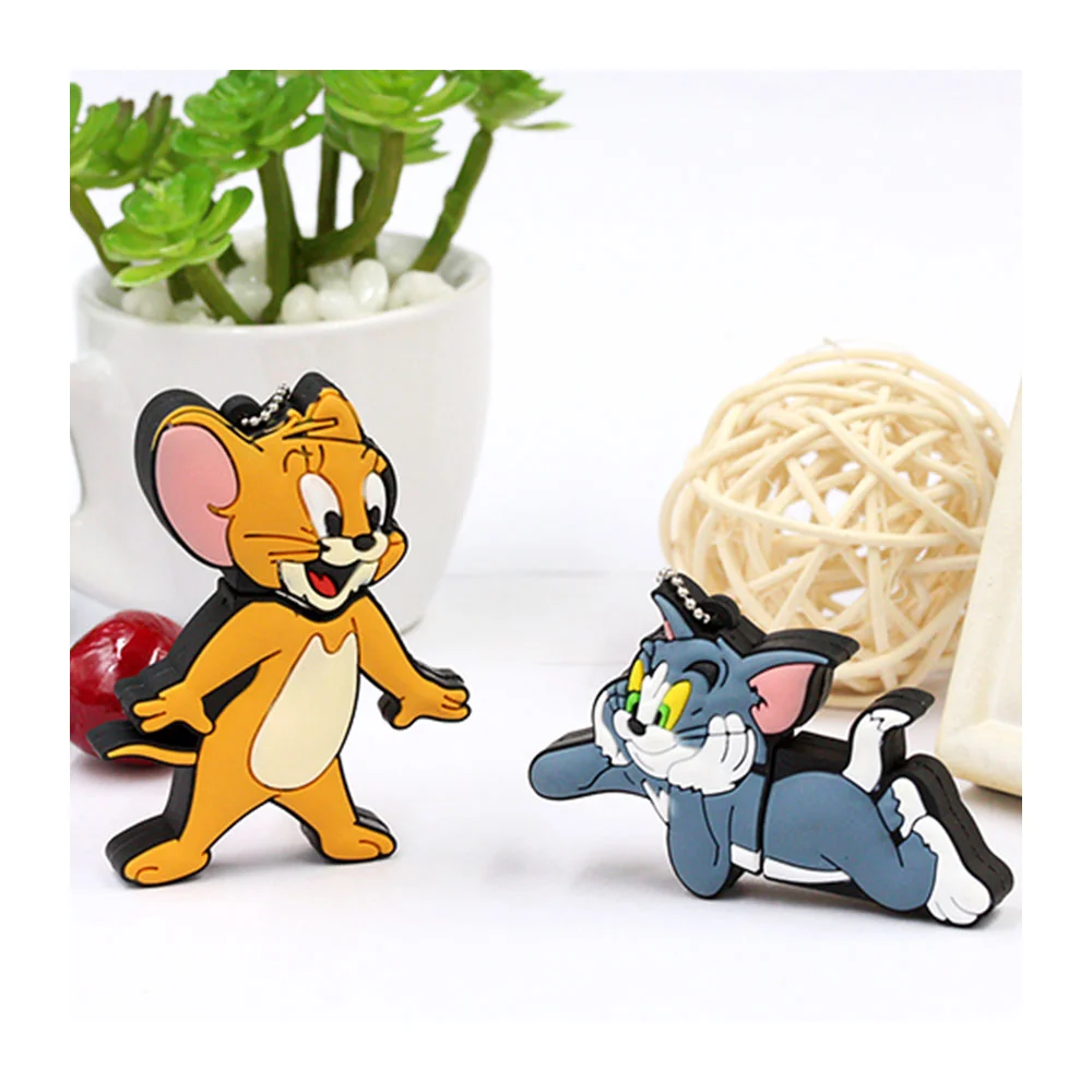 Флешка Резиновая Том и Джерри Tom and Jerry Q384 Оранжевый - фото 5