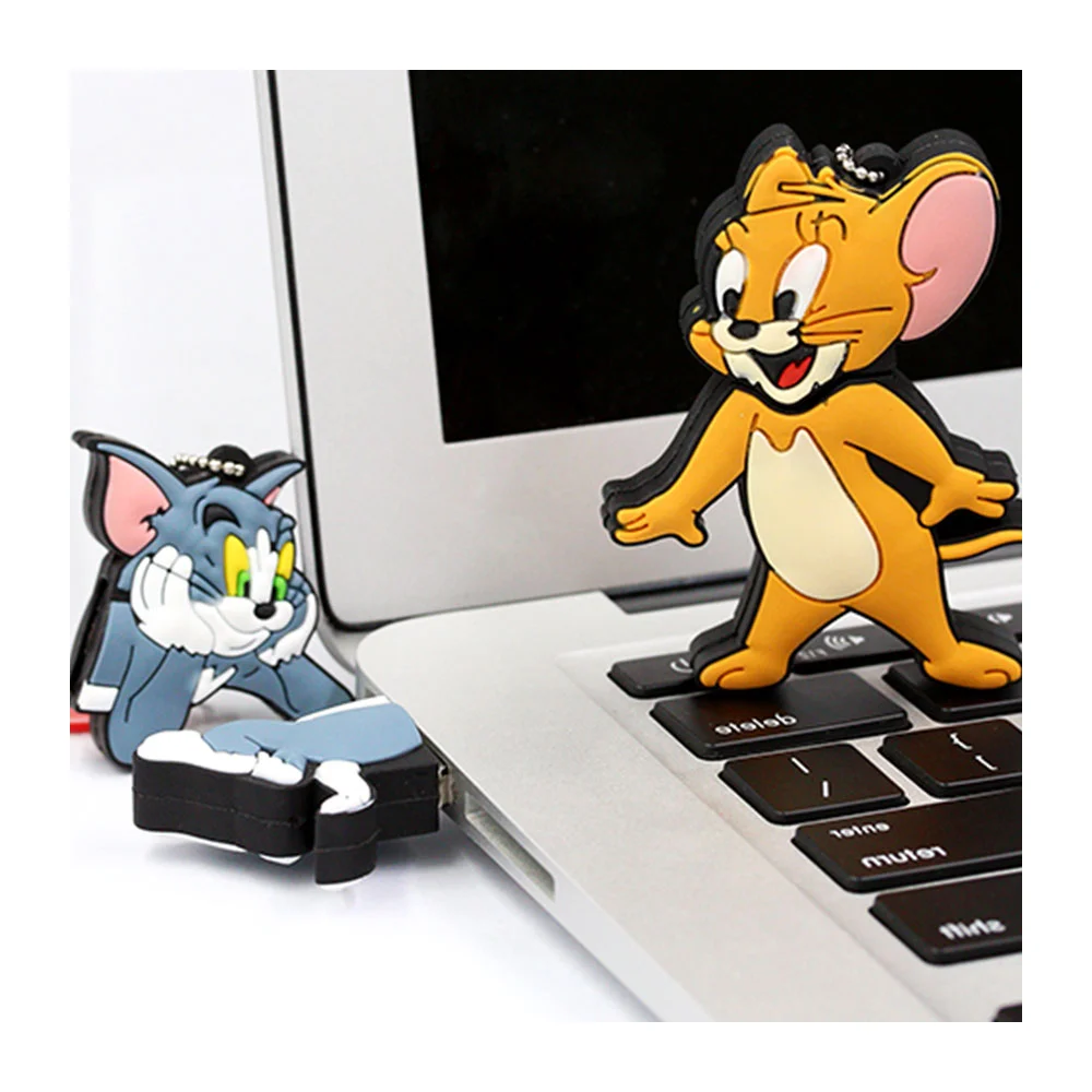 Флешка Резиновая Том и Джерри Tom and Jerry Q384 Оранжевый - фото 6