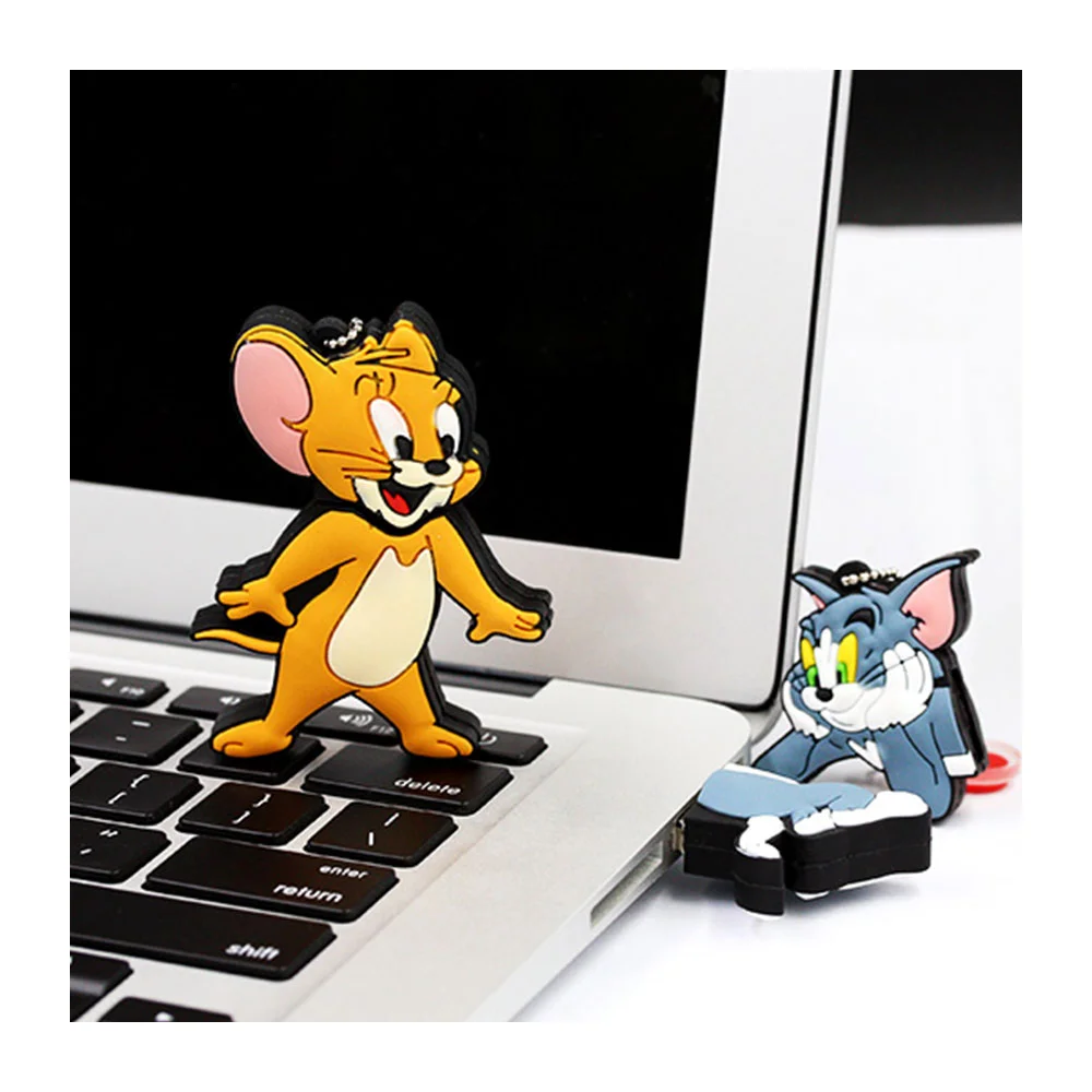 Флешка Резиновая Том и Джерри Tom and Jerry Q384 Оранжевый - фото 7