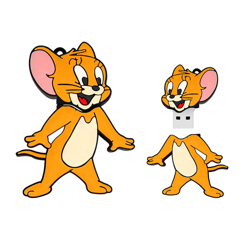 Флешка Резиновая Том и Джерри Tom and Jerry Q384 Оранжевый - фото 8