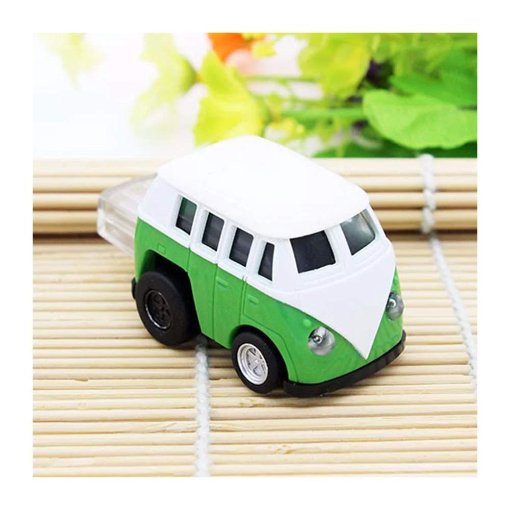 Флешка Пластиковая Хиппи Автобус Hippy Bus S385 Белый - фото 10