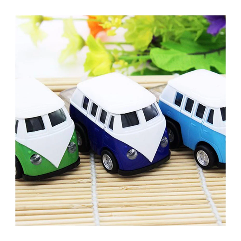Флешка Пластиковая Хиппи Автобус Hippy Bus S385 Белый - фото 5