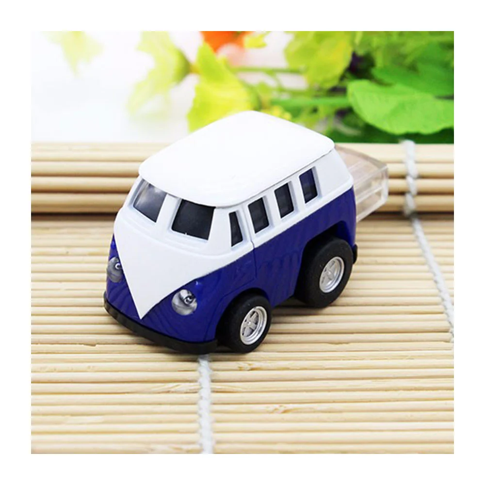 Флешка Пластиковая Хиппи Автобус Hippy Bus S385 Белый - фото 8