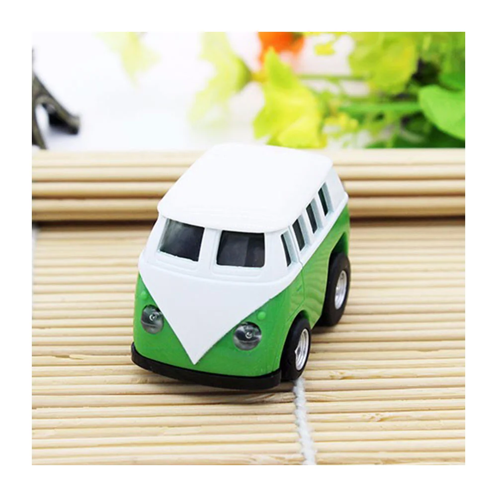 Флешка Пластиковая Хиппи Автобус Hippy Bus S385 Белый - фото 9