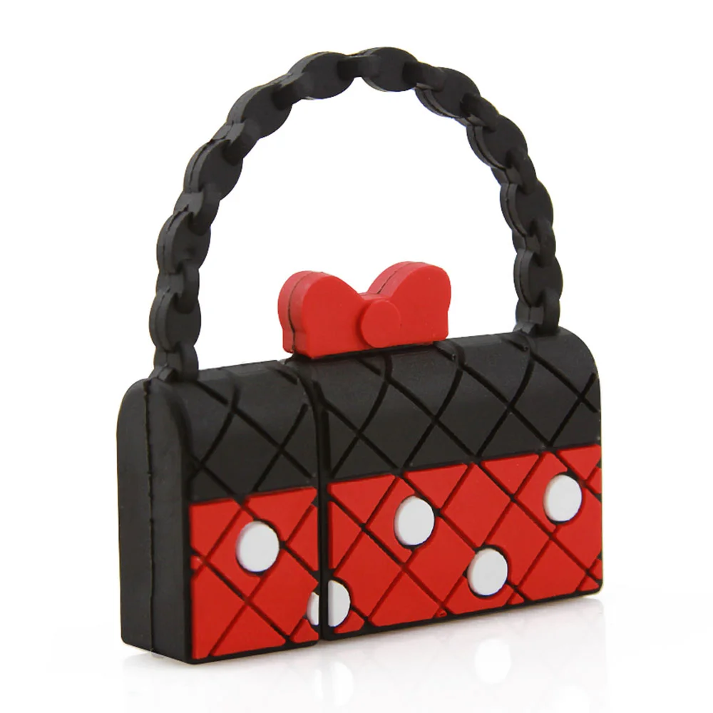 Флешка Резиновая Сумка для Девочек Girls Bag Q386 Красный - фото 1
