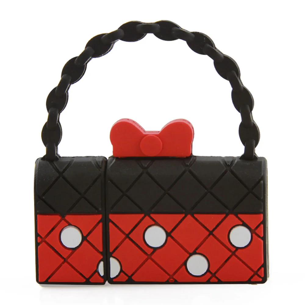 Флешка Резиновая Сумка для Девочек Girls Bag Q386 Красный - фото 6