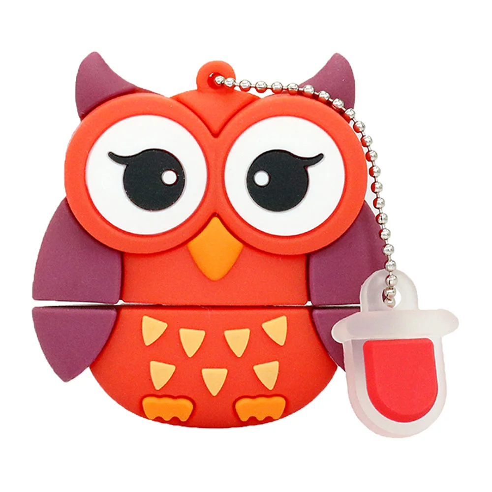 Флешка Резиновая Глазастая Сова Big Eyed Owl Q387 - фото 1