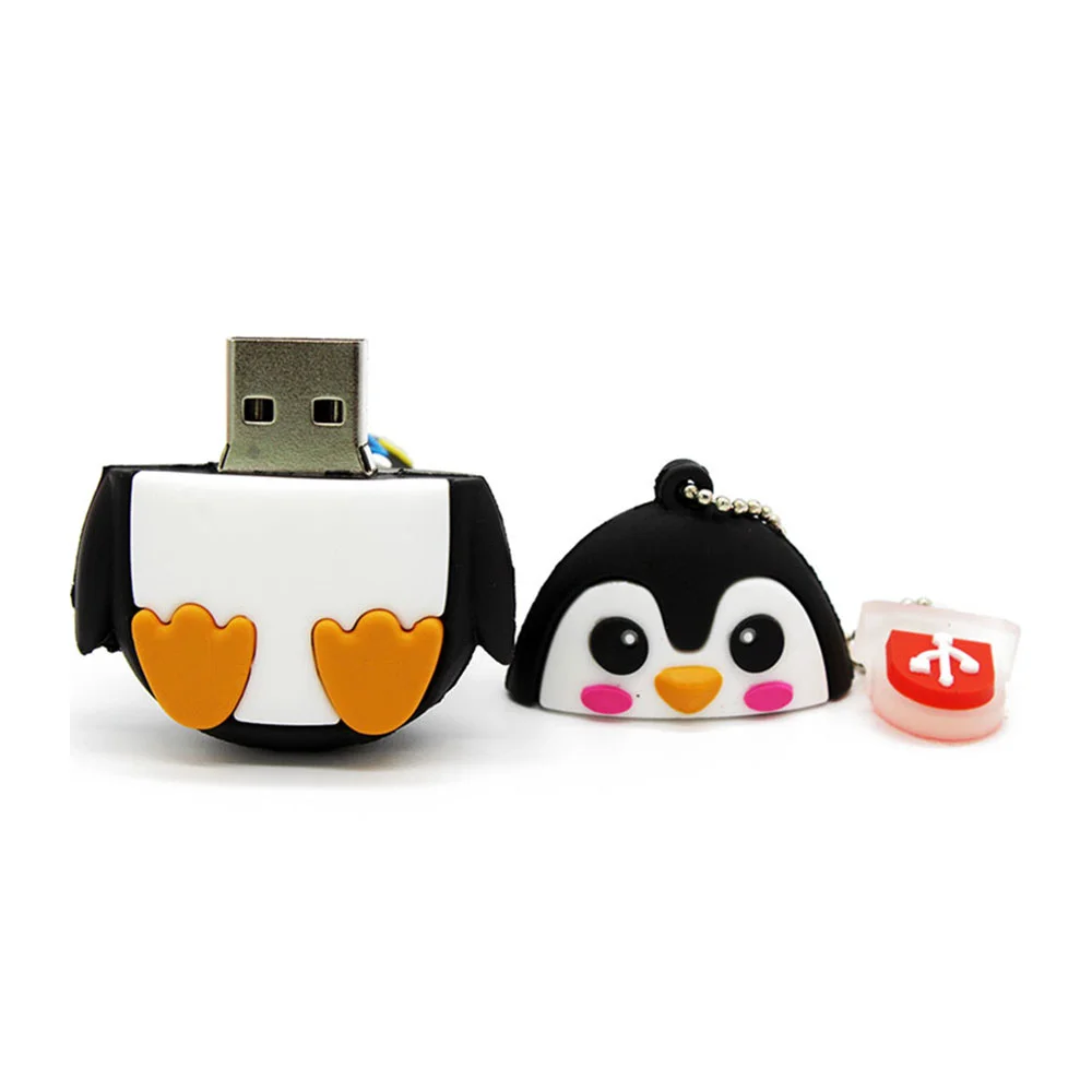 Флешка Резиновая Пингвин Penguin Q391 Белый - фото 3