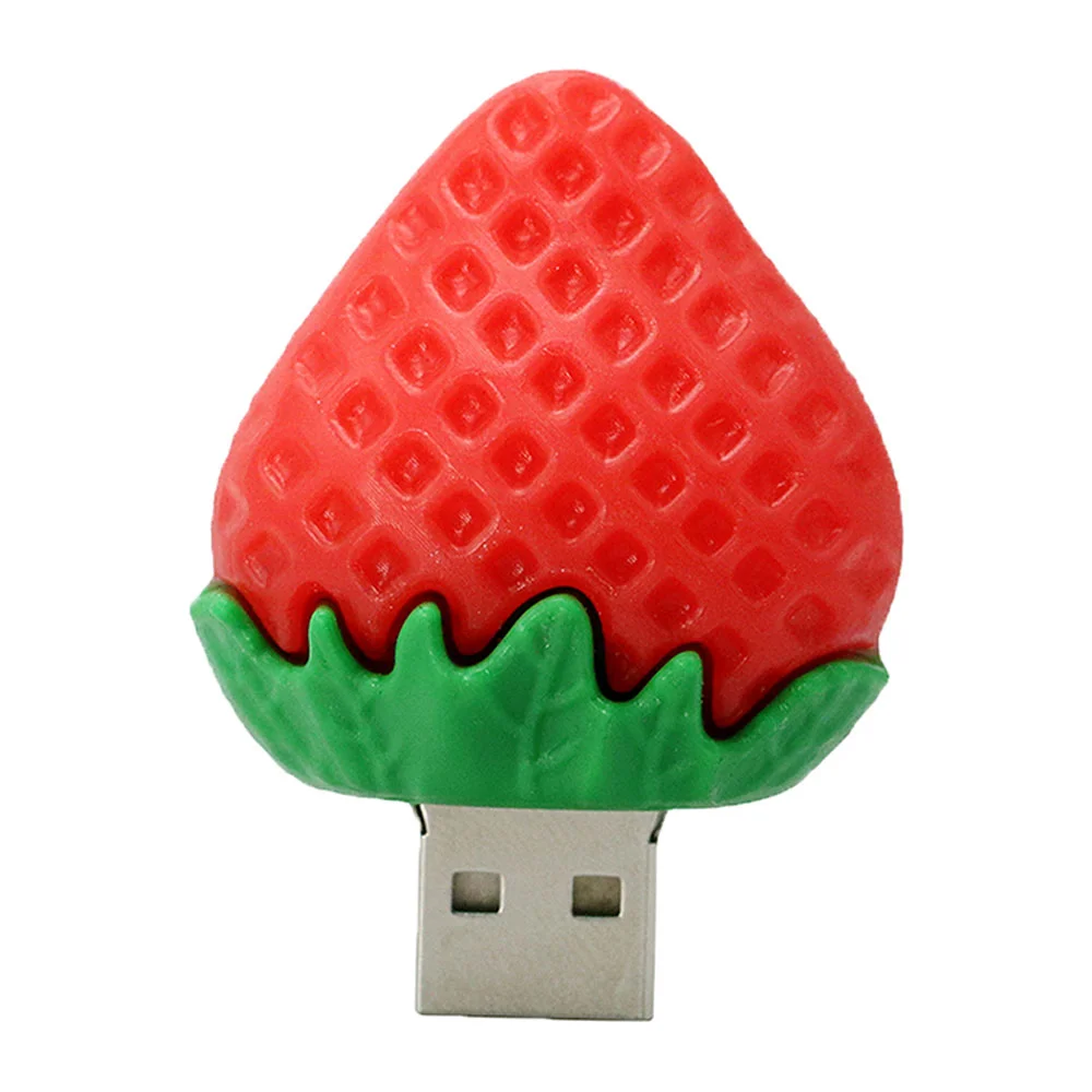 Флешка Резиновая Клубника Strawberry Q398 - фото 1