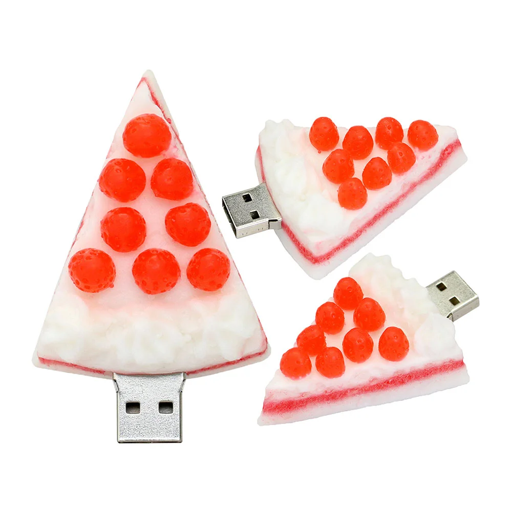 Флешка Резиновая Торт "Cake" Q401 Белый - фото 2
