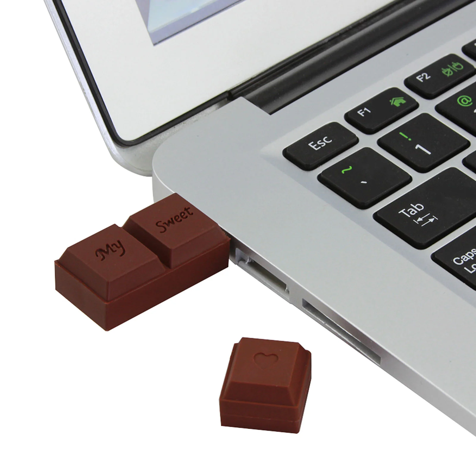 Флешка Резиновая Шоколад "Chocolate" Q265 Коричневый - фото 10