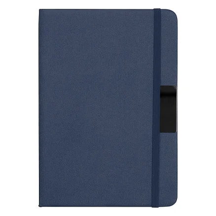 Блокнот А5 Hobard в твердой тканевой обложке c резинкой в линейку - фото 5