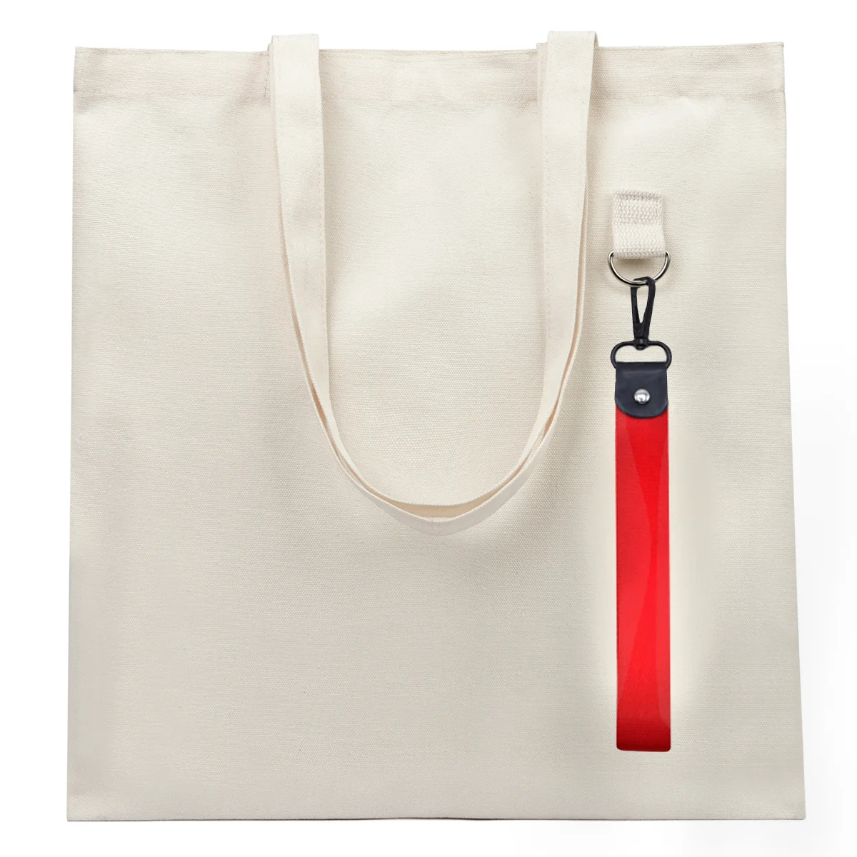Сумка для покупок LUMISSA 325 г/м² с ремувкой, натуральный/красный - фото 2