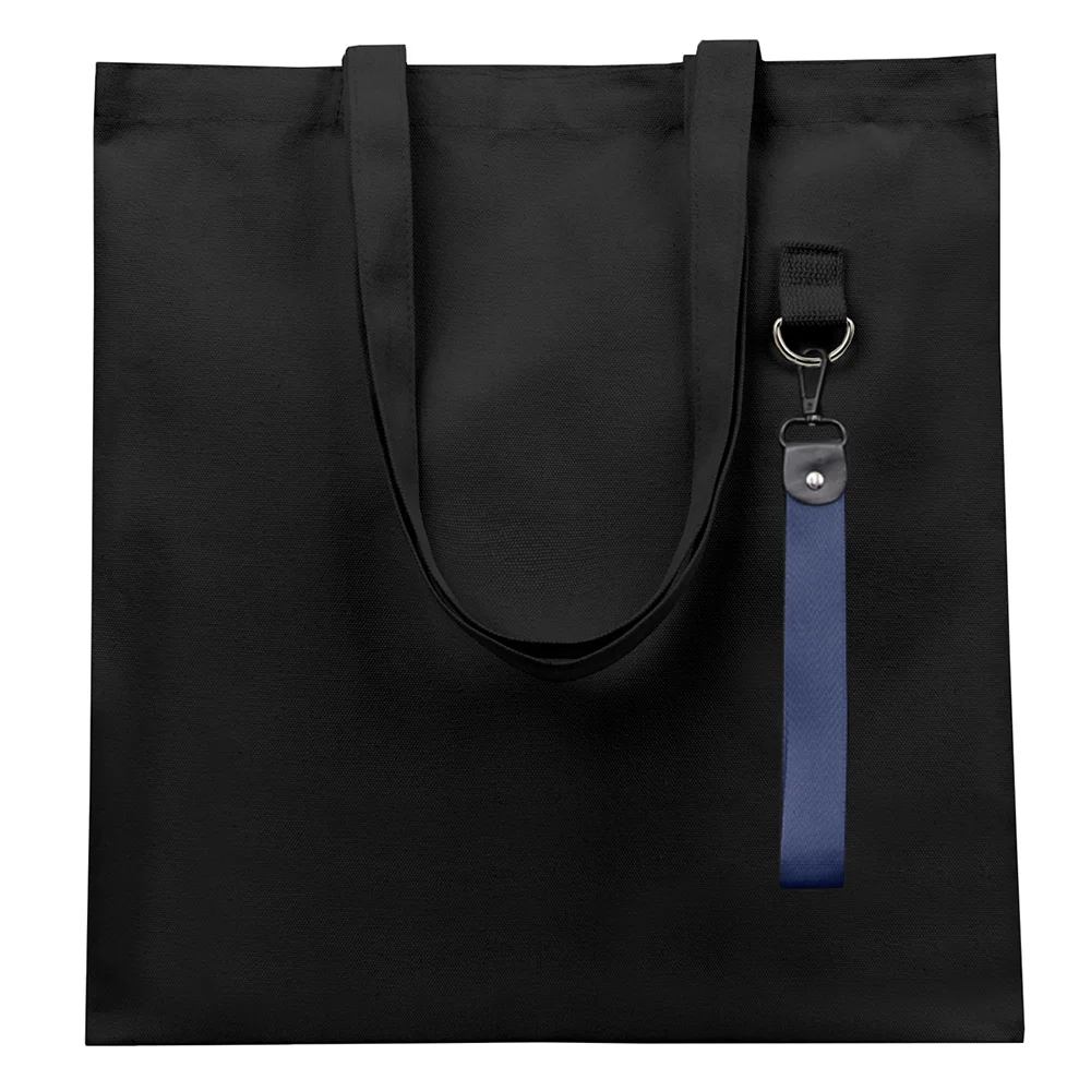 Сумка для покупок LUMISSA 325 г/м² с ремувкой, чёрный/тёмно-синий - фото 2