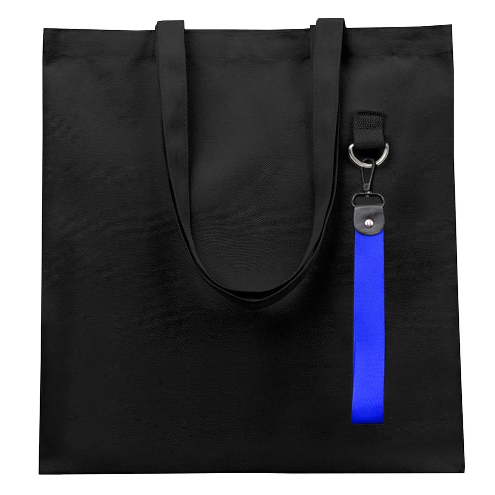 Сумка для покупок LUMISSA 325 г/м² с ремувкой, чёрный/синий - фото 2