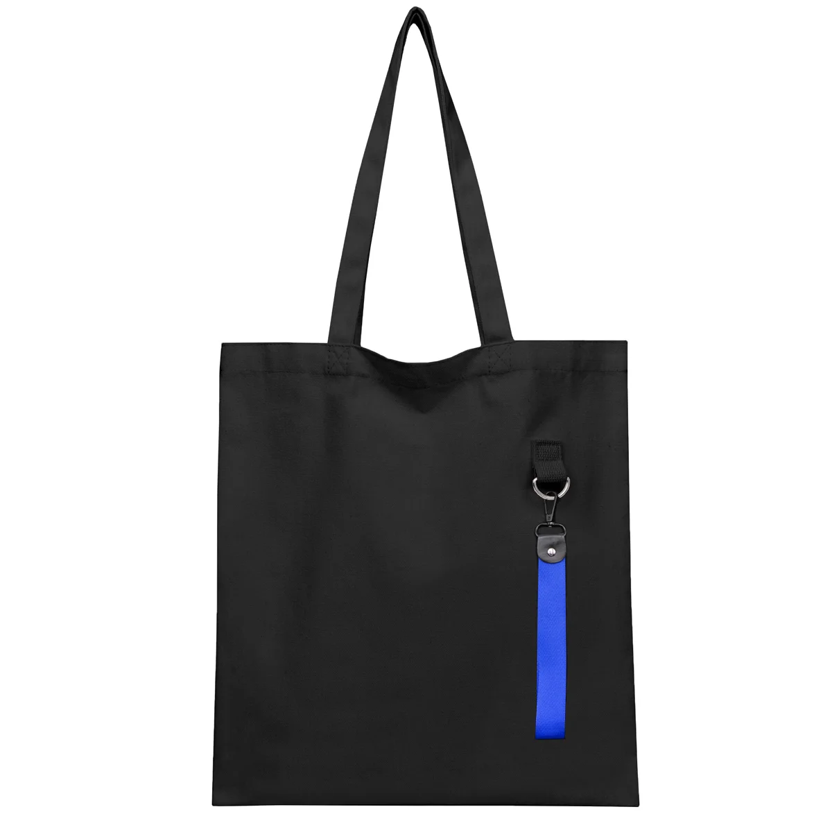 Сумка для покупок LUMISSA 325 г/м² с ремувкой, чёрный/синий - фото 3